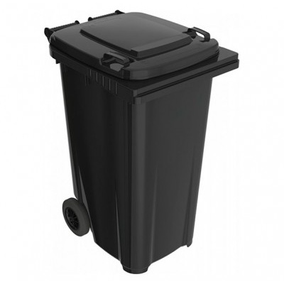 Plastikowy pojemnik na odpady ELKOPLAST 240 l, czarny ST