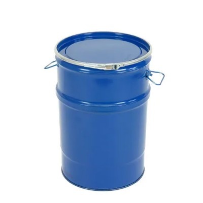 Metalowa beczka 60l z pokrywą