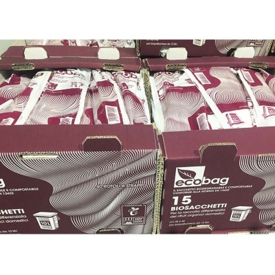 Worki biodegradowalne na odpady kuchenne ECOBAG, różne pojemności