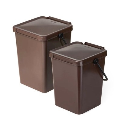 Kosz na odpady kuchenne MINIMAX SQUARE 10 l, pokrywa pełna