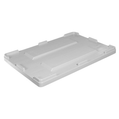 Składana skrzyniopaleta 1200x1000x810, perforowana z pokrywką 