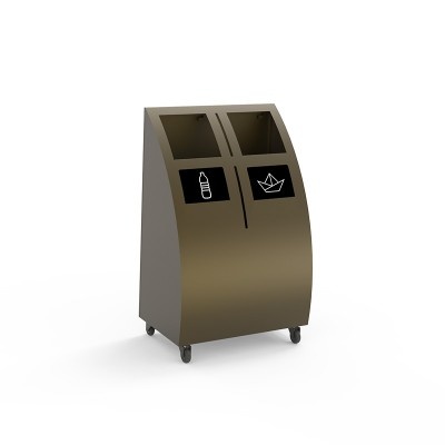 Kosz do segregacji odpadów Greenbin, lakierowany
