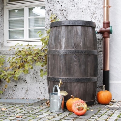 Zbiornik ozdobny na deszczówkę Burgund 500 l, ciemny brąz