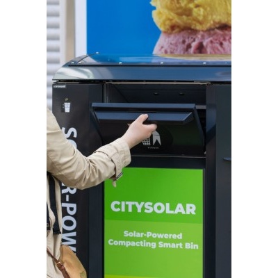 CitySolar solarny pojemnik samo prasujący  - Smart City