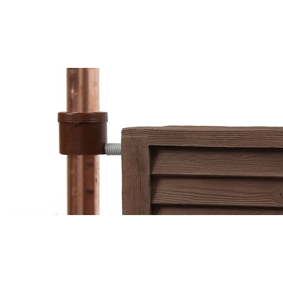 Zbiornik ozdobny ogrodowy na deszczówkę Ligneux 350 l, ciemne drewno